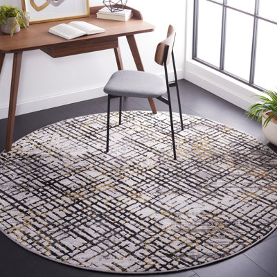 Tapis gris / doré Minyard 275