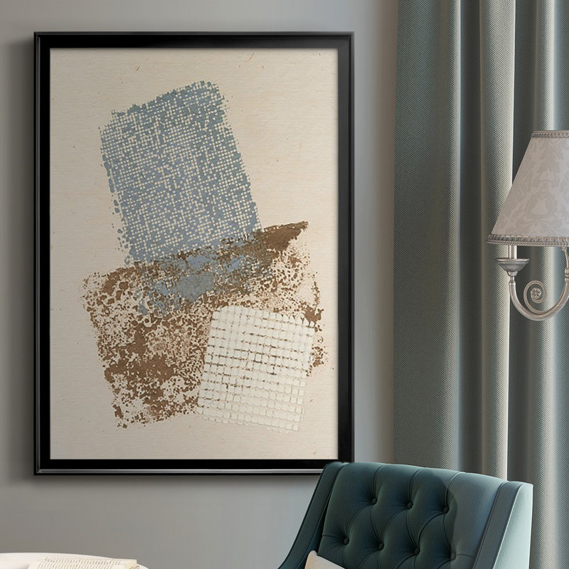 Embellish Scrim II - impression de cadre photo unique, H 24,5 po x l 18,5 po x P 1 po, Cadre noir