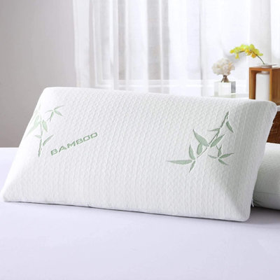 Alicante Bedding Rayon from Bamboo Memory Foam L40 x W12cm Firm Support Pillow