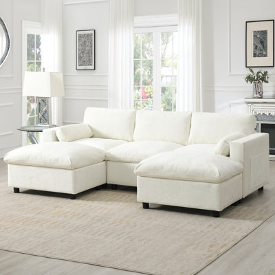 Canapé modulaire 86,5 po Chenille