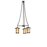 36" Wide Fulton Branches 3 Light Chandelier