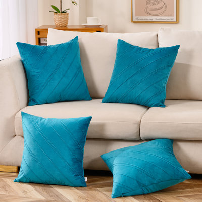 Warissi - Housse de coussin pour lit double rayé Vlevet