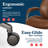 La-Z-Boy® Nova Executive Office Chair, Patented AIR Ergonomic Support Technology®, High-Back Premium Comfort & Support, Vegan PU Leather-93486614