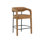 Upholstered Stool with Solid Wood Frame
