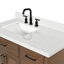 Meuble-lavabo simple en bois massif 42 po Tidworth avec plateau en quartz Carrara de 1,5 po-668100339-668100340-663161629