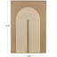 The Novogratz Polyester Geometric Living Room Framed Wall Art with Tan Layered Arch