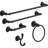 Ashlyn Double Towel Hook Bath Hardware Accessory in Matte Black