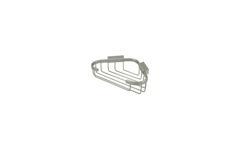 Deltana 8-3/4" Length X 6-7/8" Width Triangular Corner Wire Basket Brushed Nickel