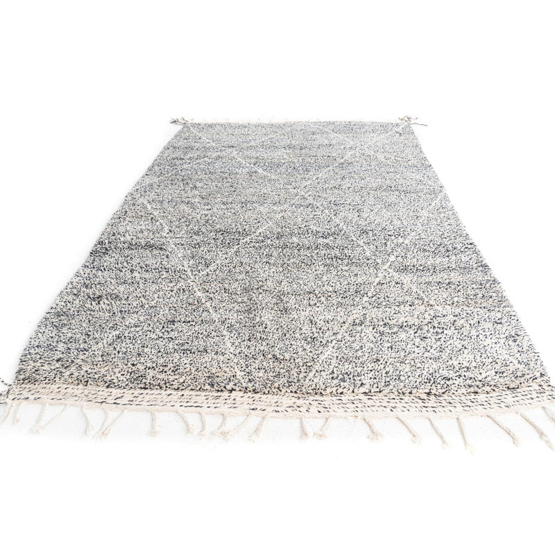 Tapis noir et blanc Odle