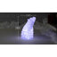 Décoration de Noël en forme d'ours polaire en acrylique de qualité commerciale