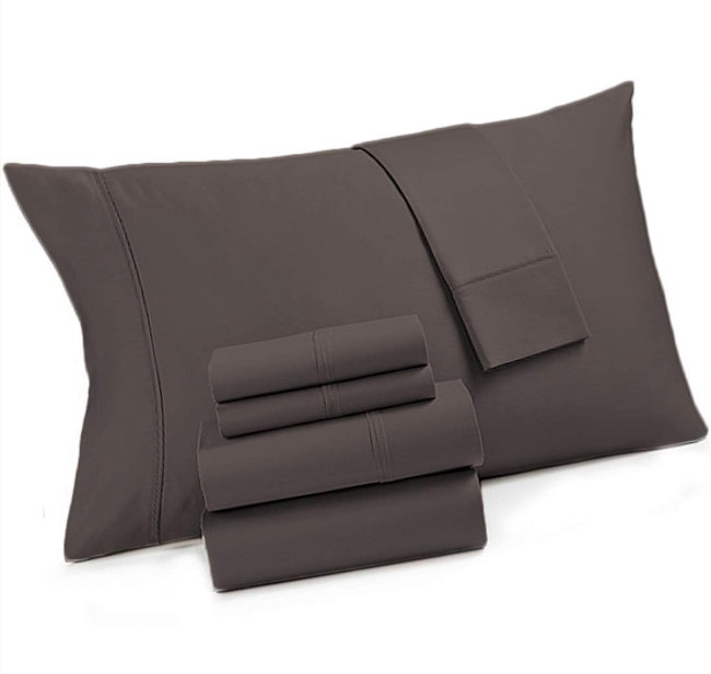 Ensemble de 4 valises pour chambre d'amis, Ensemble de draps pour lit double avec trois artic, Bleu marine