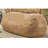 Jasper 8-foot Extra Large Cylindrical Bean Bag, Suede-like Soft Foam Filled, Removable Machine Washable Cover With Childproof Zipper, Traditional Style For Living Room Teen Room, Dark Grey-6658161