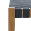 Orlando 62" Oak Wood Charcoal Bench-1140717670