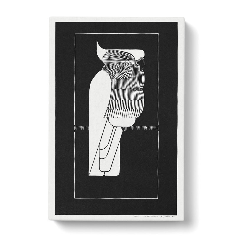 Crested Cockatoo by Samuel De Mesquita - Wrapped Canvas, 60cm H x 40cm W x 3cm D