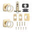 Luna Passage Knob, Satin Brass-69266338