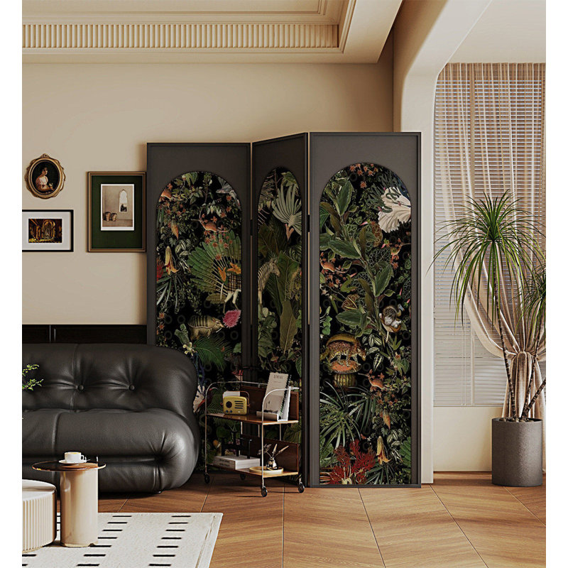 Paravent de salon français en bois massif, 3, H 74,8 po x l 59,1 po x P 1,2 po