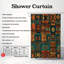 Native Patterns - Rideau de douche Premium-2139172196