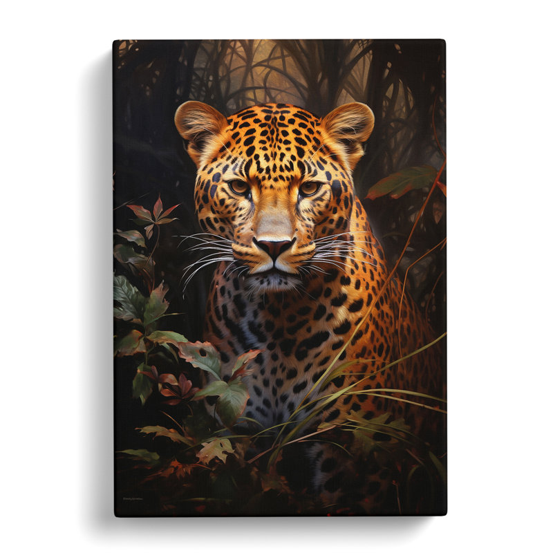Leopard Tachisme - Wrapped Canvas, 76cm H x 50cm W x 3cm D