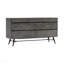 Commode 6 tiroirs en bois d'acacia gris