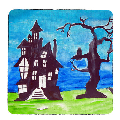 Sous-verre Haunted House