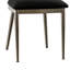 Chaise d'appoint Quantis King Louis en argent / noir