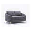 Causeuse en lin gris yuina