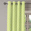 Rideau de fenêtre décoratif vert lime à 2 panneaux Latitude Run®, 50 po x 84 po, vert lime / blanc