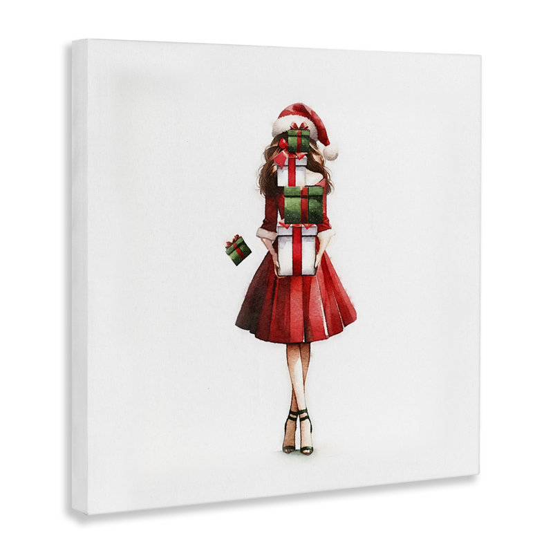 «Carrying Christmas Fun» par Amanda Greenwood, H 36 po x l 36 po