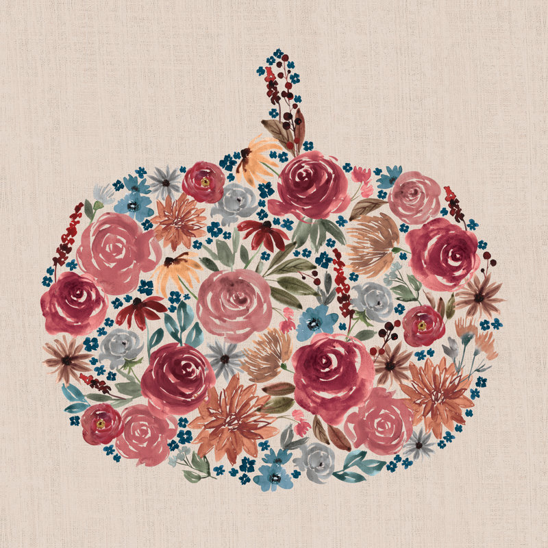 Pumpkin Bloom - Wrapped Canvas Art Prints, 91cm H x 91cm W 