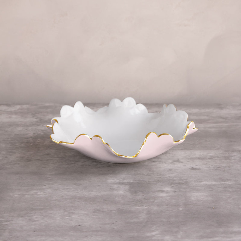 Encanto Colette Small Bowl, Camellia;White