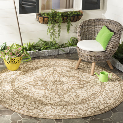 Girard Cream/Beige Area Indoor/Outdoor Rug