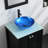 Sushma 24.8'' Single Bathroom Vanity with Glass Top-1107507955-1107507950