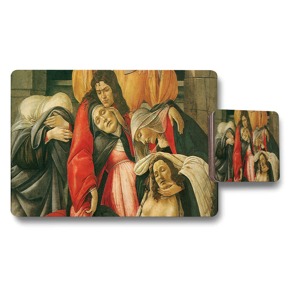 Lamentation Of Christ Placemats And Coasters Set Artwork