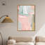 Berceuse en toile rose, art pastel coloré par Art Remedy-107456880-107456886