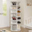 Rotating 7-Tier Shoe Rack Tower, 360° Spinning Organizer, High Bottom Design, Fits 28 Pairs, Space-Saving Storage Solution