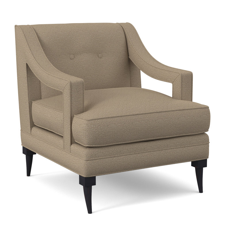 Perry Armchair, Vintage Ebony, Elise Flax