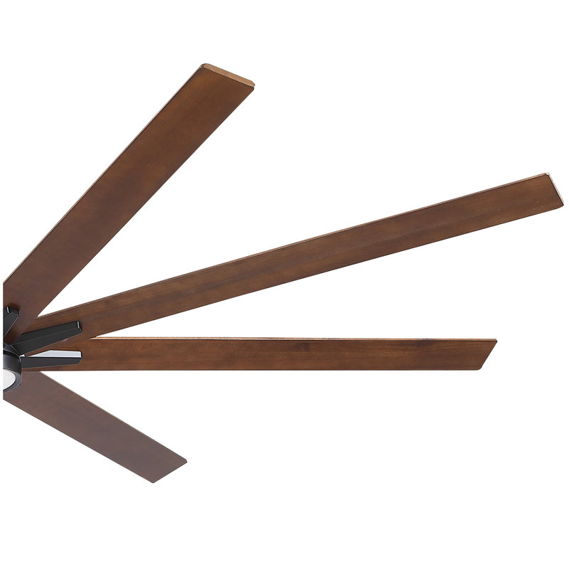 84" Black Lowe Profile Ceiling Fan with Light
