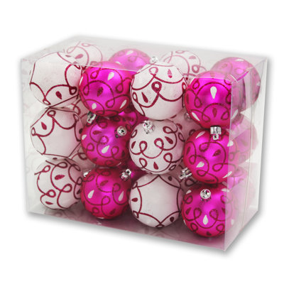 Ensemble de 24 boules de Noël en forme de boule