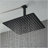 16" Matte Black Bathroom Luxury shower head