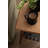 Rectangle Wood and Leather Side Table