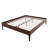 15 Inch High Queen Size Solid Dry Bamboo Wood Platform Bed Frame, With Wood Slat Metal Support, Modern & Minimalist Style, No Box Spring Needed, Easy Assembly, Chocolate-124793704-124793707