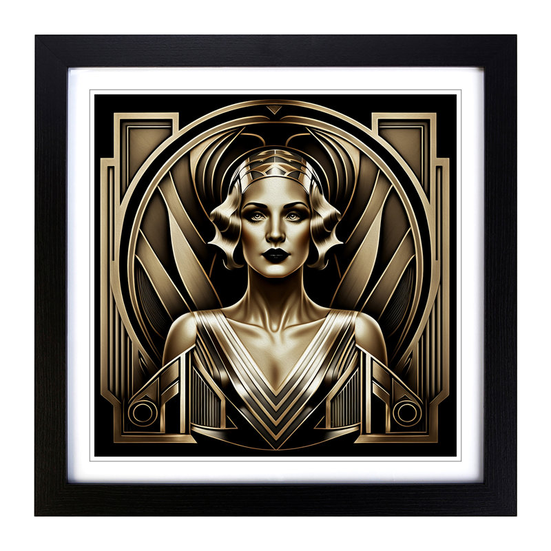 Single Picture Frame Print on Wood, Black