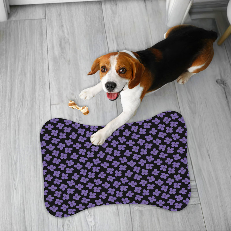 Color Flora - 1 tapis d'alimentation en forme d'os