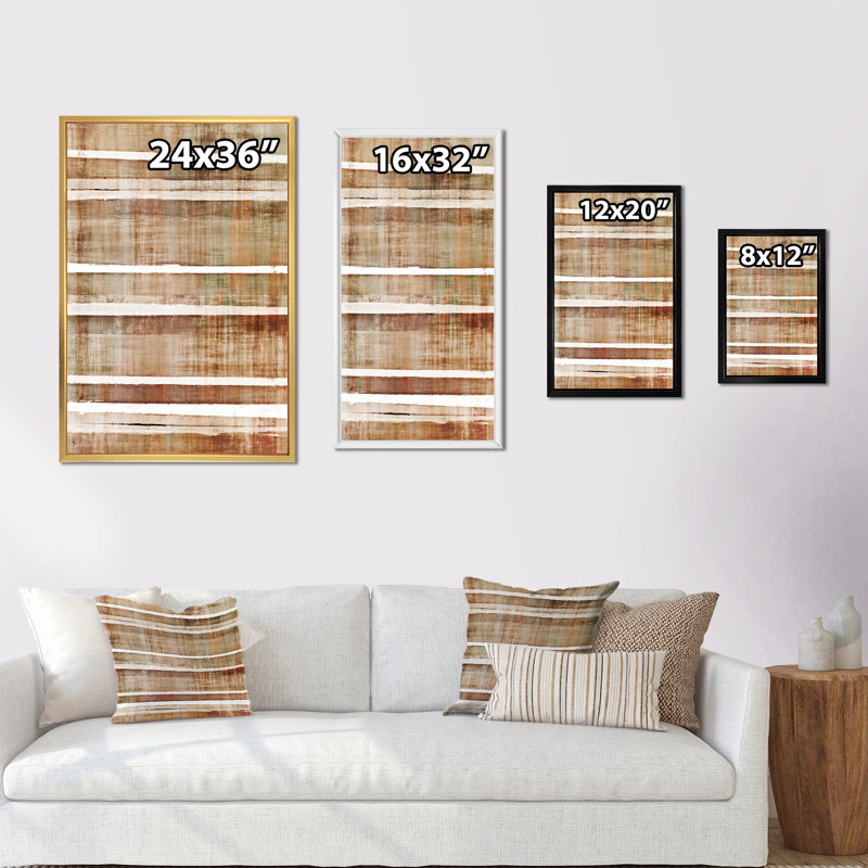 Colorfields dans des tons de rouge et de beige - Art mural moderne et contemporain sur toile, H 12 po x l 8 po x P 1,5 po