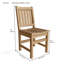 Alessio Outdoor Teak Dining Side Chair