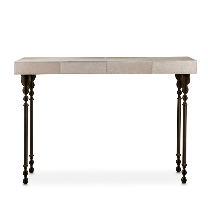 Nguni Console Table, 31.5" H x 48" W x 18" W, Oxidized