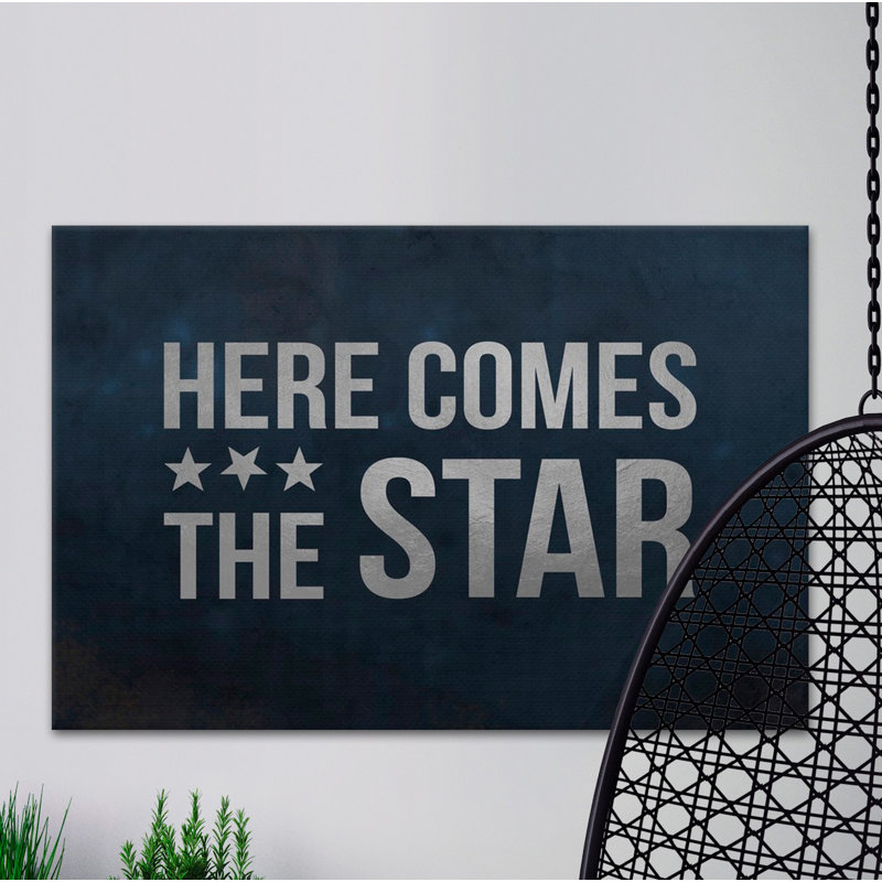 Here Comes the Star 1 Piece Wrapped Canvas Wall Art, 76cm H x 114cm W x 3.81cm D