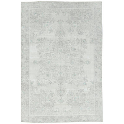 Tapis oriental antique délavé à la main 6 x 9