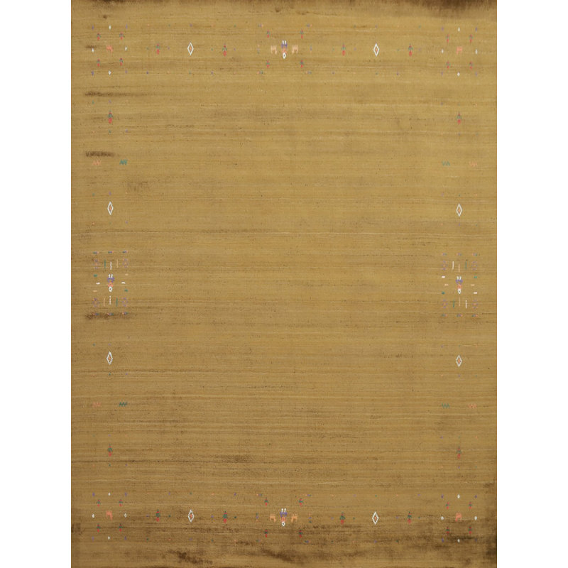 Tapis sophistiqué de style Gabbeh 8 x 8 parfait pour tout décor