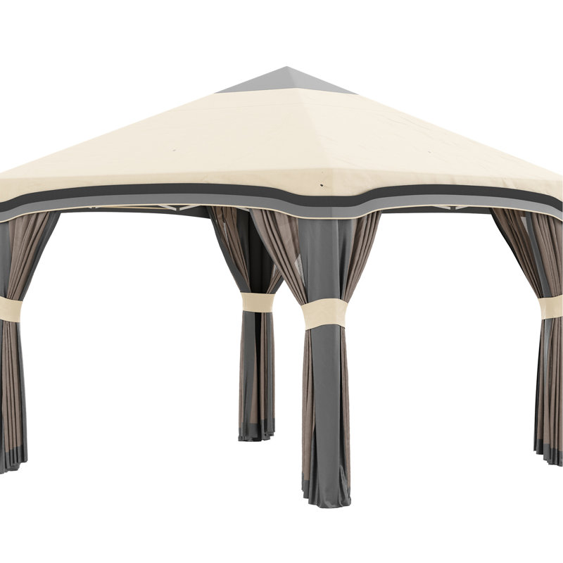 Tente d'auvent escamotable avec filet 10 'X